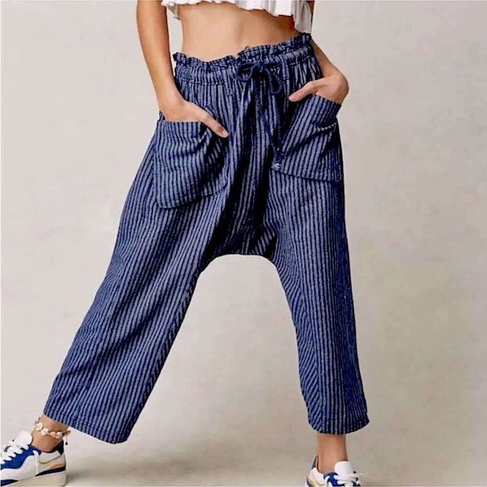 Free People Runyon Oversized Stripe Pants